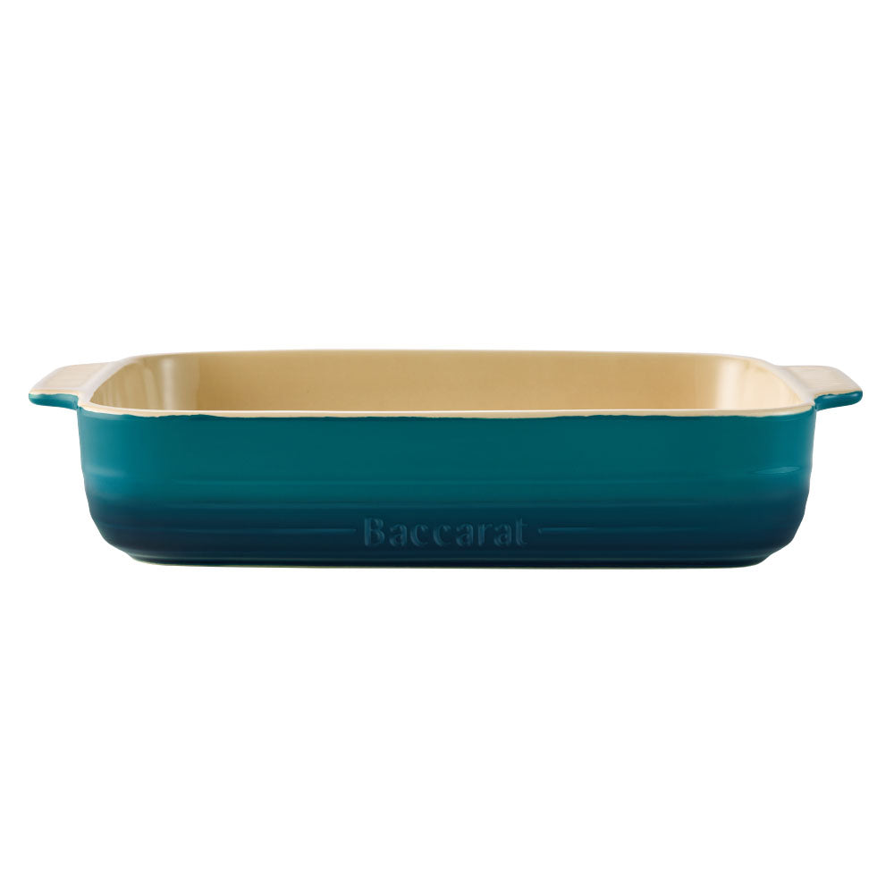 Baccarat Le Connoisseur Stoneware Lasagne Baking Dish 38cm Lagoon Blue at House