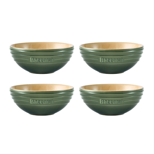Baccarat Le Connoisseur Set of 4 Bowls 12cm Sage Green at House