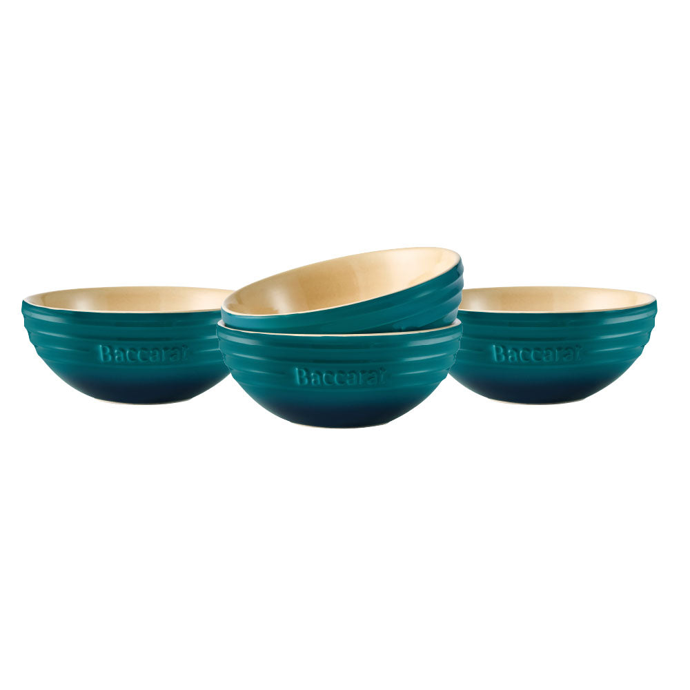 Baccarat Le Connoisseur Set of 4 Bowls 12cm Lagoon Blue at House