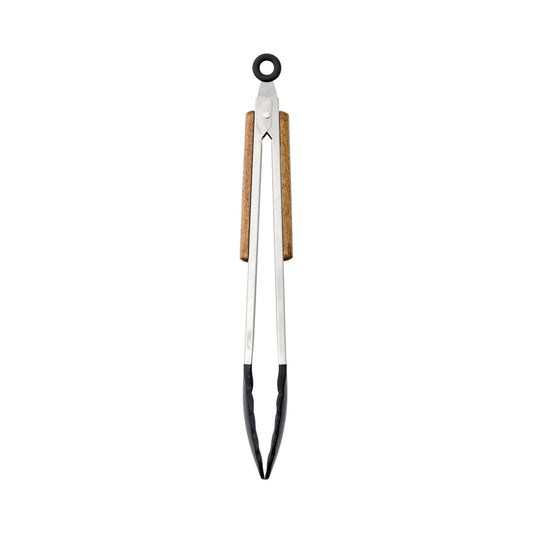 Alex Liddy Rustica Silicone Tongs with wooden handles in navy blue at House
