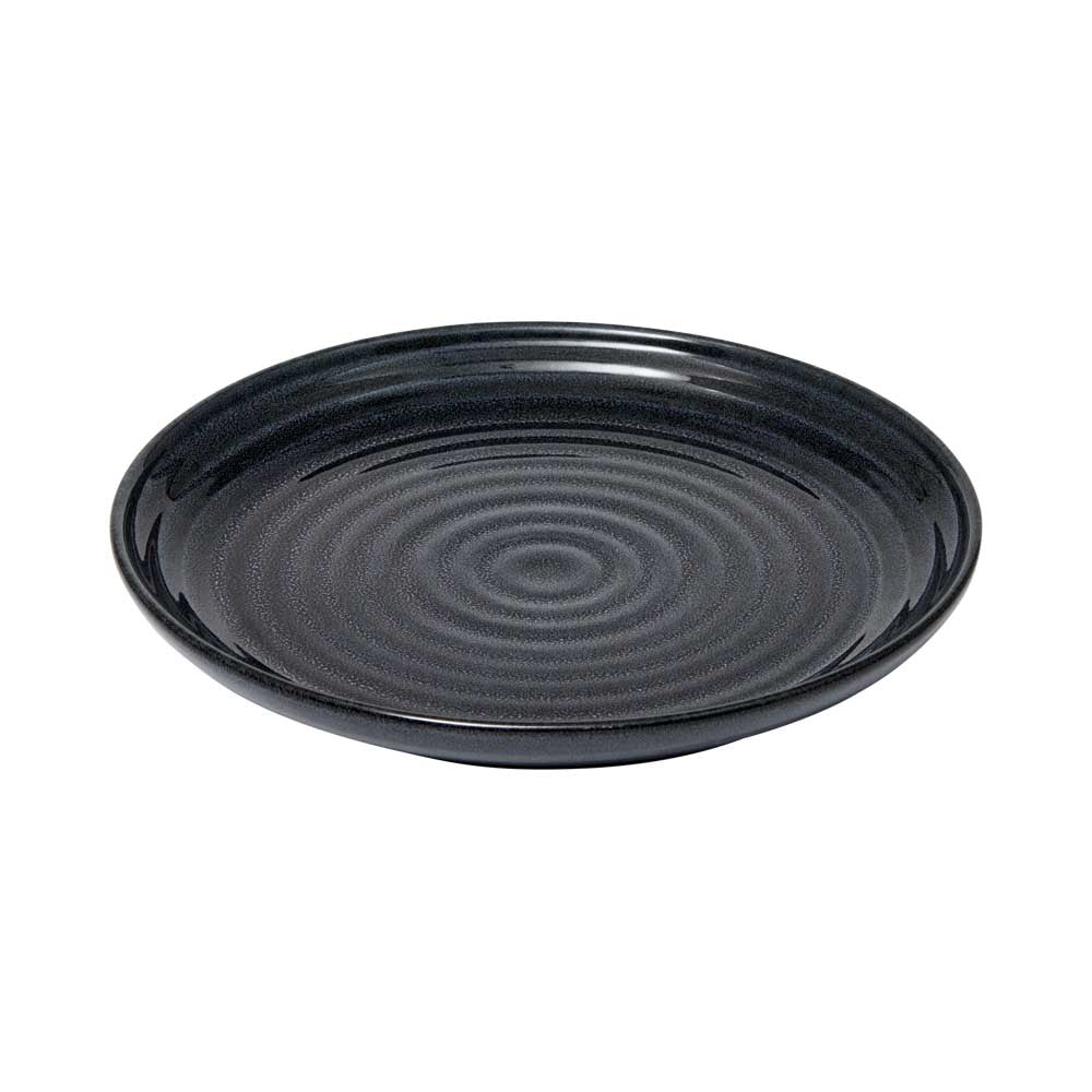 Alex Liddy Rustica Stoneware Plate 21cm in navy blue at House