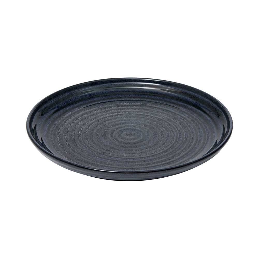 Alex Liddy Rustica Stoneware Plate 27cm in navy Blue at House