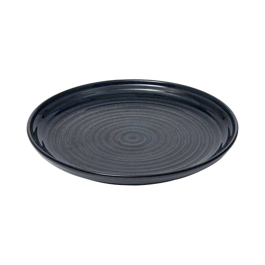 Alex Liddy Rustica Stoneware Plate 27cm in navy Blue at House