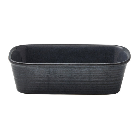 Alex Liddy Stoneware Rustica Loaf Dish 26cm in Navy blue at House