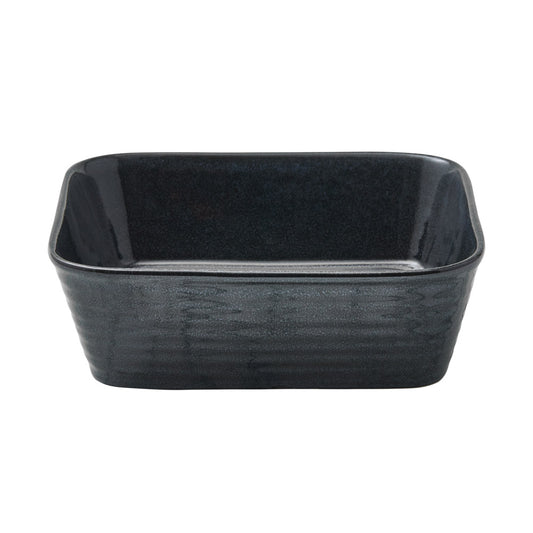 Alex Liddy Rustica Stoneware Square Baker 23cm in Navy Blue at House
