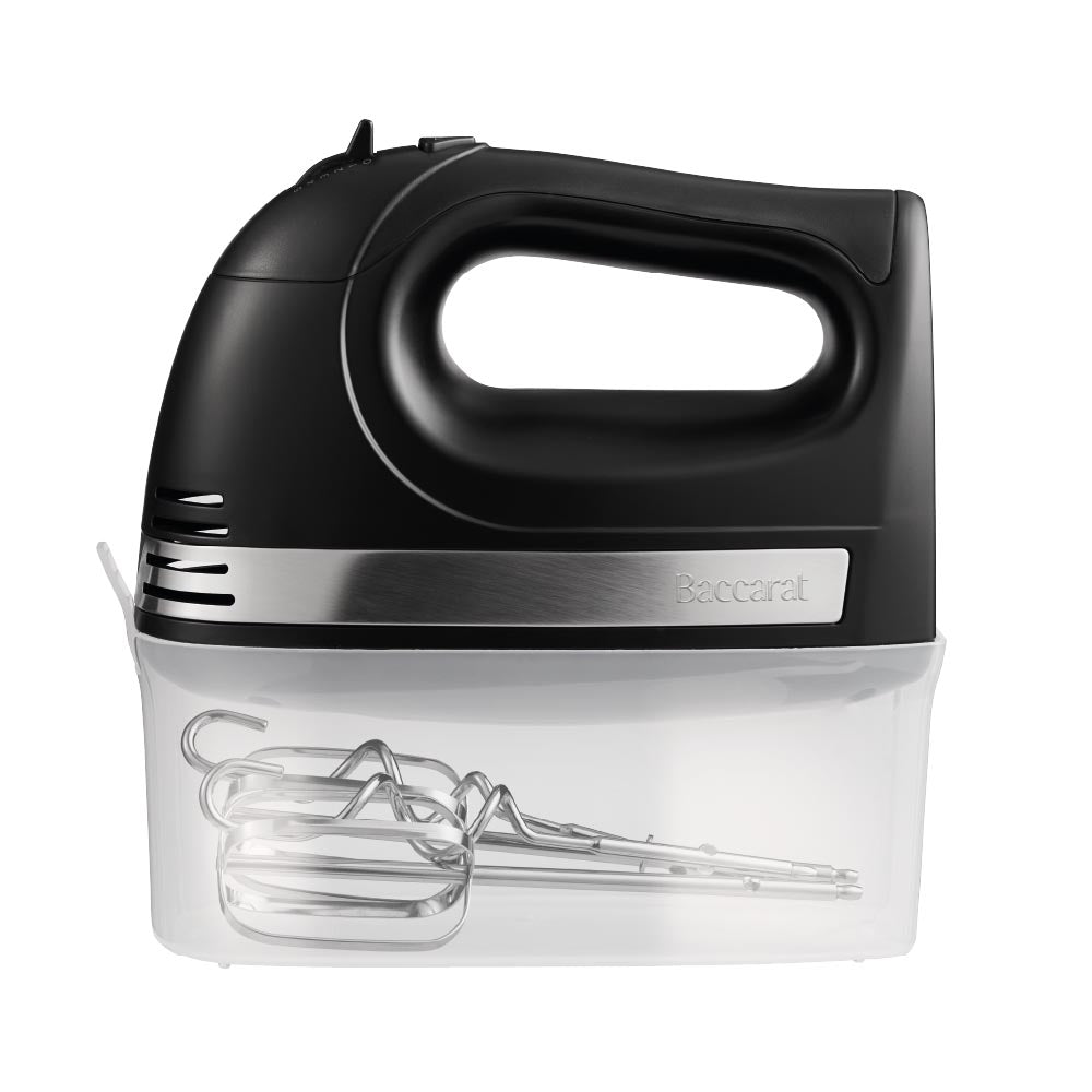 Black Hand Mixer with attachment storage case- House