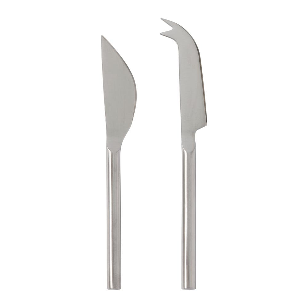 Alex Liddy Slate & Co Long Marble Serving Board with Set of 2 Cheese Knives