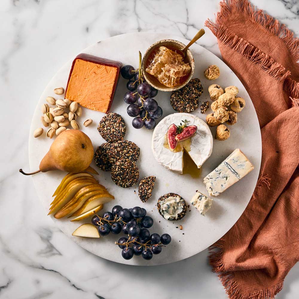 40cm Marble Lazy Susan with charcuterie - House