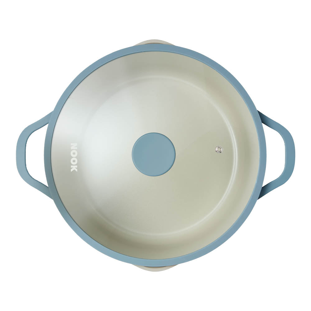 NOOK by Baccarat Casserole with Lid 28cm denim blue