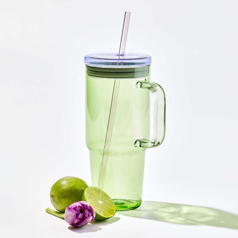 Alex Liddy Prisma Glass Tumbler 900ml Green - House