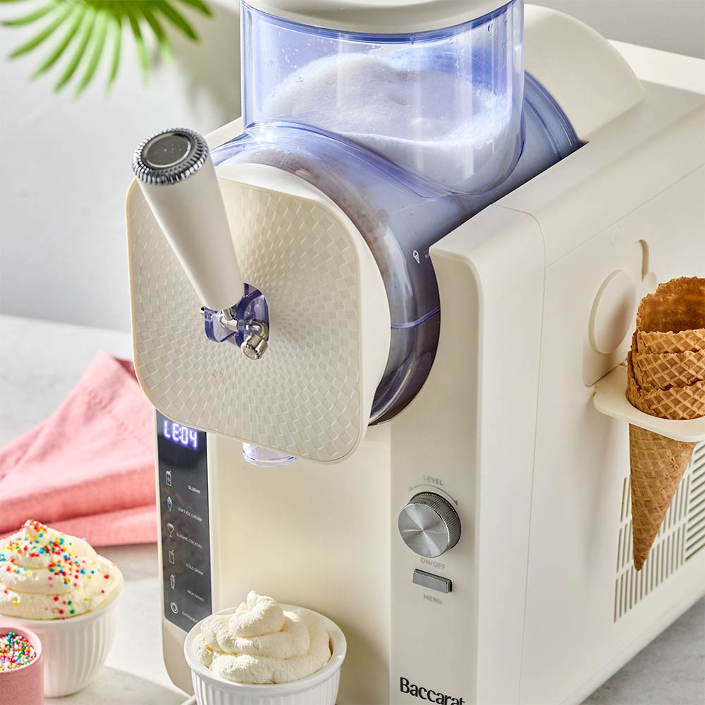 soft serve ice cream from an ice cream and slushie machine