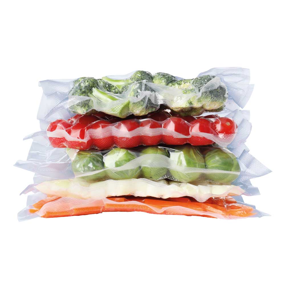 multiple bags of vegetables vacuum sealed - House