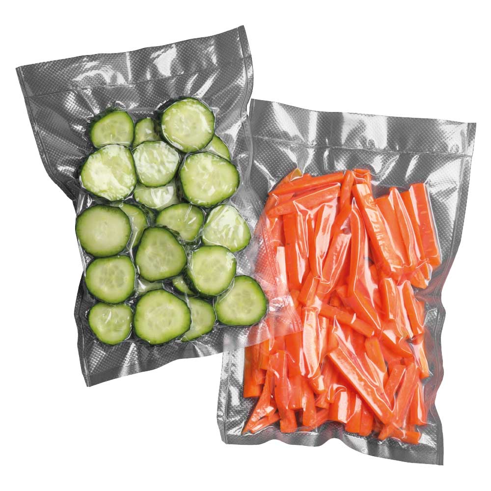 vacuum sealed cucumbers and carrots - House