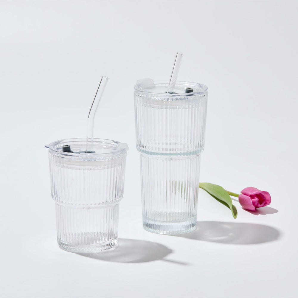 Alex Liddy Prisma Set of 2 Glass Tumblers clear