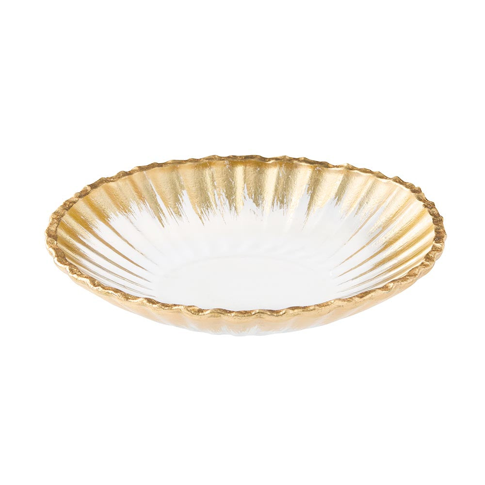 Alex Liddy Pave Gold Rim Serving Bowl 22cm