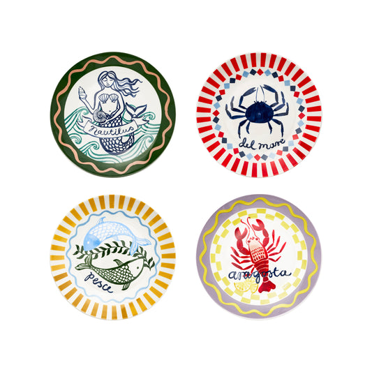 Porto Nautilus Set of 4 Side Plates 20cm