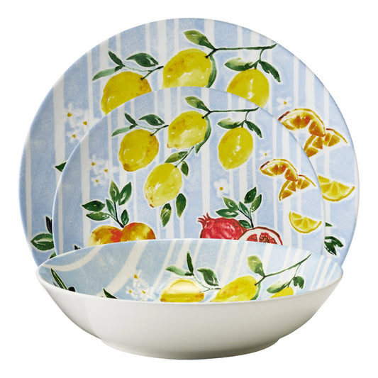 Porto Citro 12 Piece Summer Dinner Set