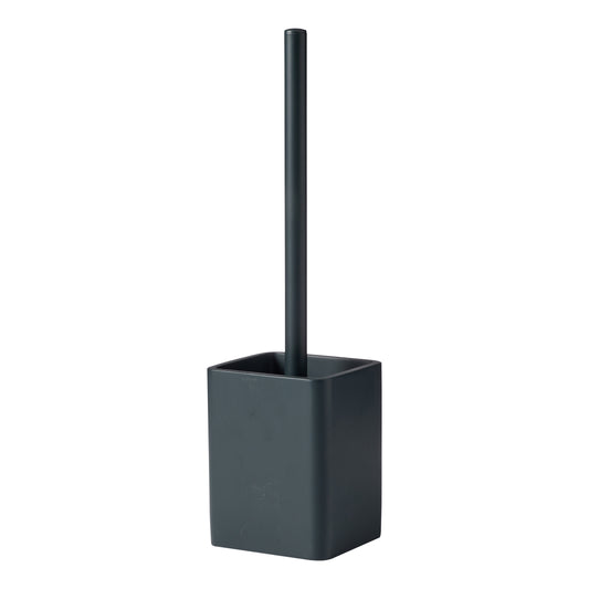 The Porto Astoria toilet brush holder with the brush in coal.