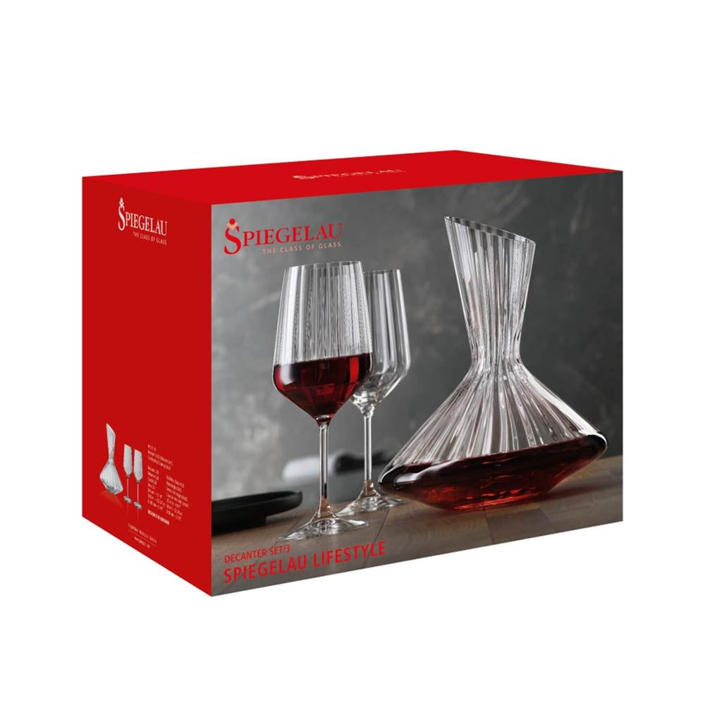 Spiegelau Lifestyle 3 Piece Decanter & Glass Set