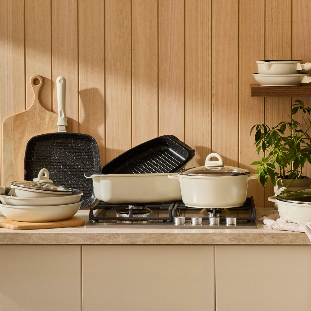 Baccarat STONE 10 Piece Cookware Set Cream