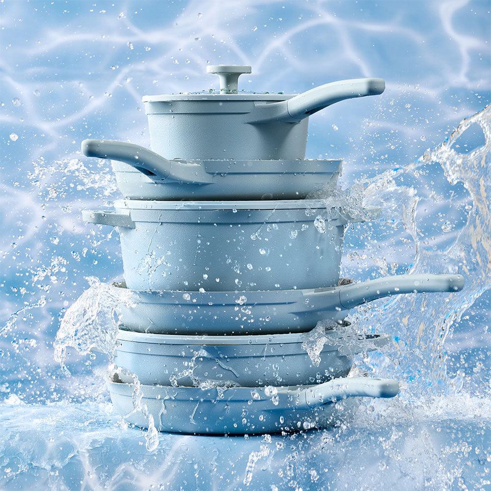 NOOK by Baccarat Saute Pan with Lid 30cm Denim
