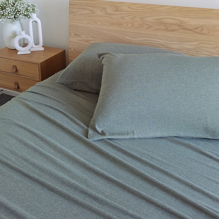 Lorraine Lea Rory Jersey Single Sheet Set Forest