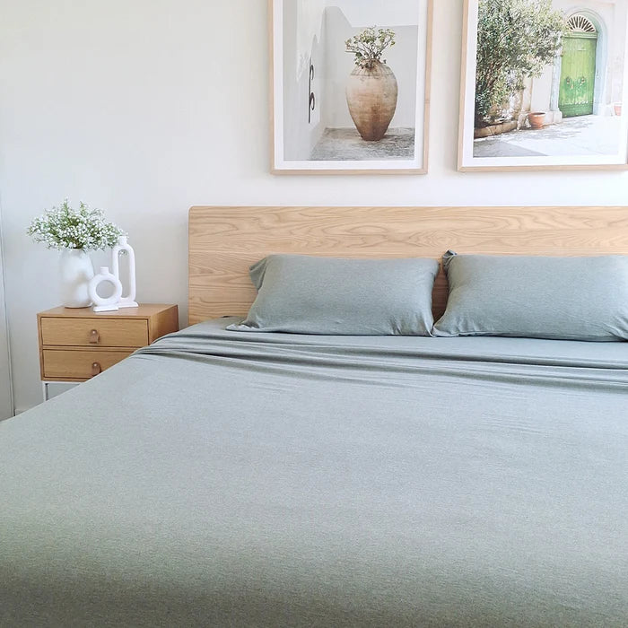 Lorraine Lea Rory Jersey Single Sheet Set Forest