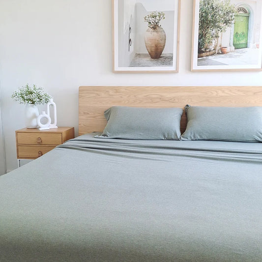 Lorraine Lea Rory Jersey Single Sheet Set Forest