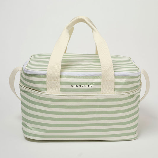 SUNNYLiFE Cooler Bag Sage Stripe