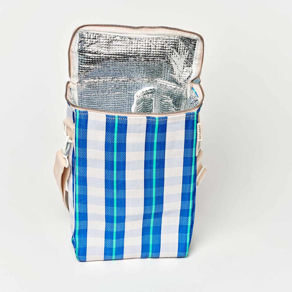 SUNNYLiFE Drinks Cooler Bag La Mer Blue Neon