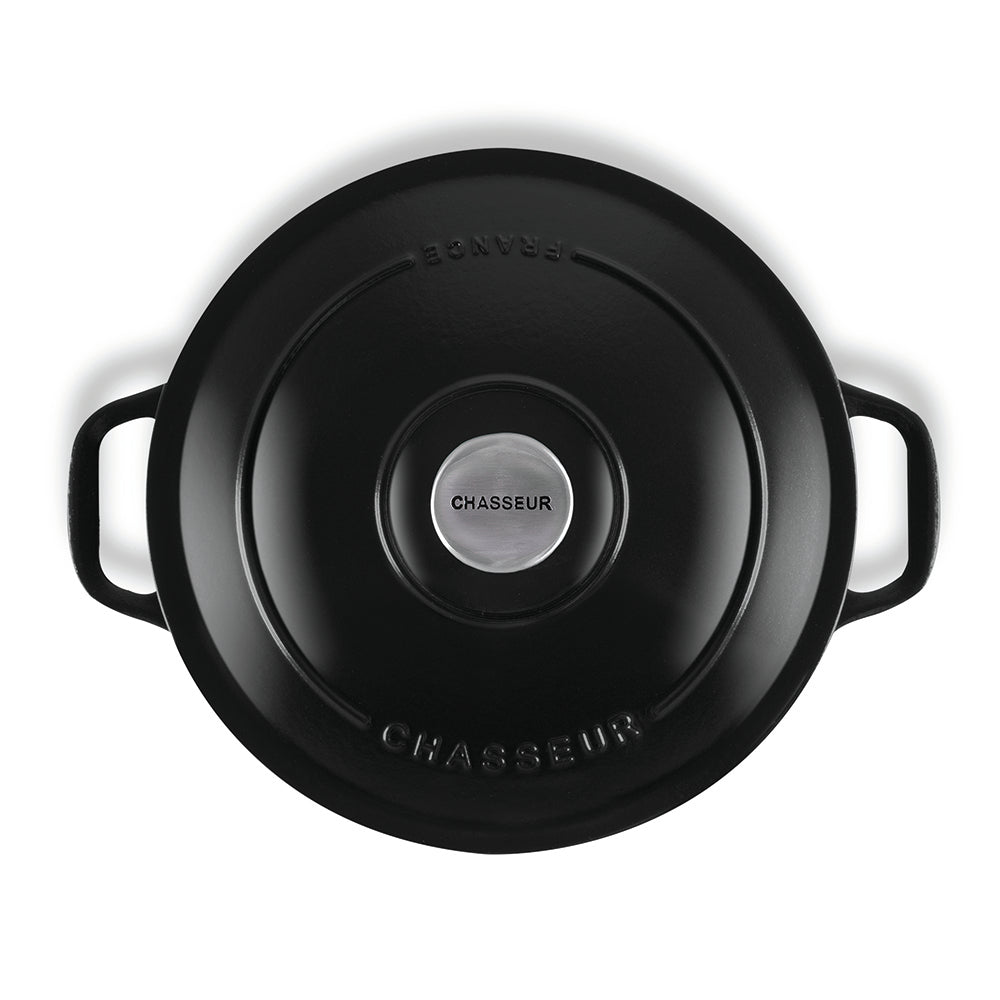 Chasseur Round French Oven 26cm 5L Matte Black