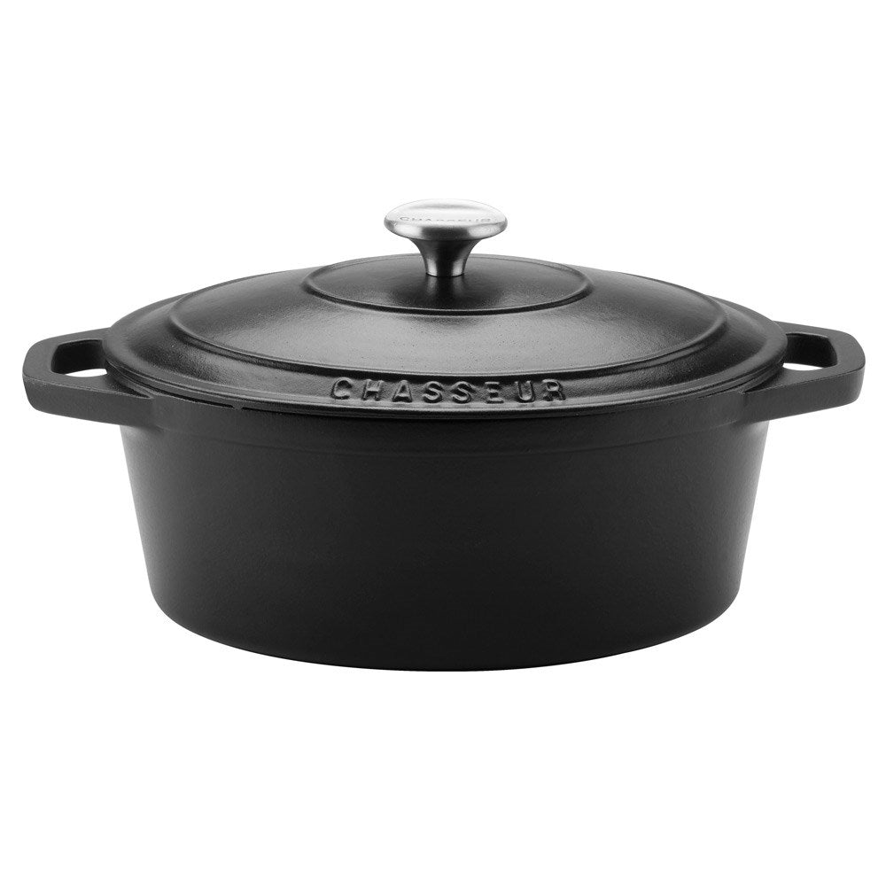 Chasseur Oval French Oven 27cm/3.6L Matte Black