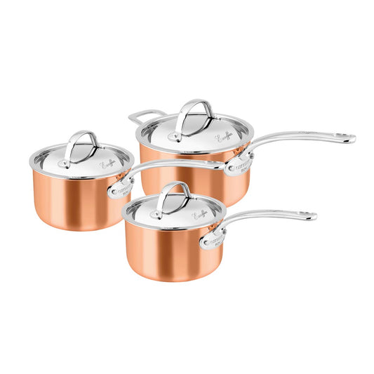 Chasseur Escoffier Induction 3 Piece Saucepan Set - House