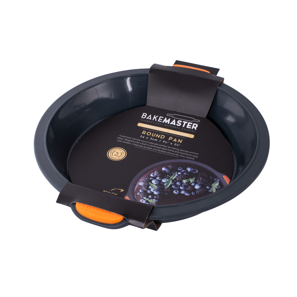Bakemaster Silicone Round Cake Pan 24x5cm