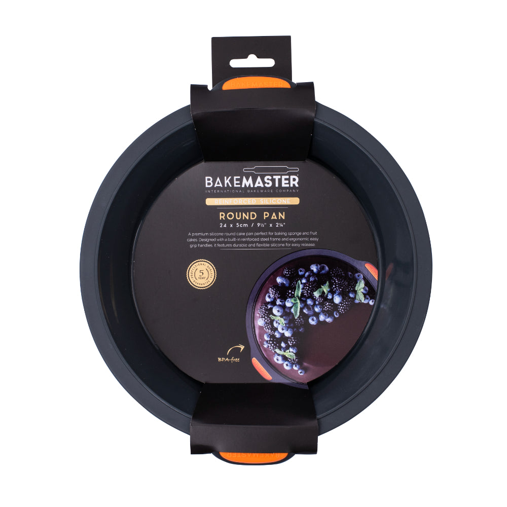 Bakemaster Silicone Round Cake Pan 24x5cm