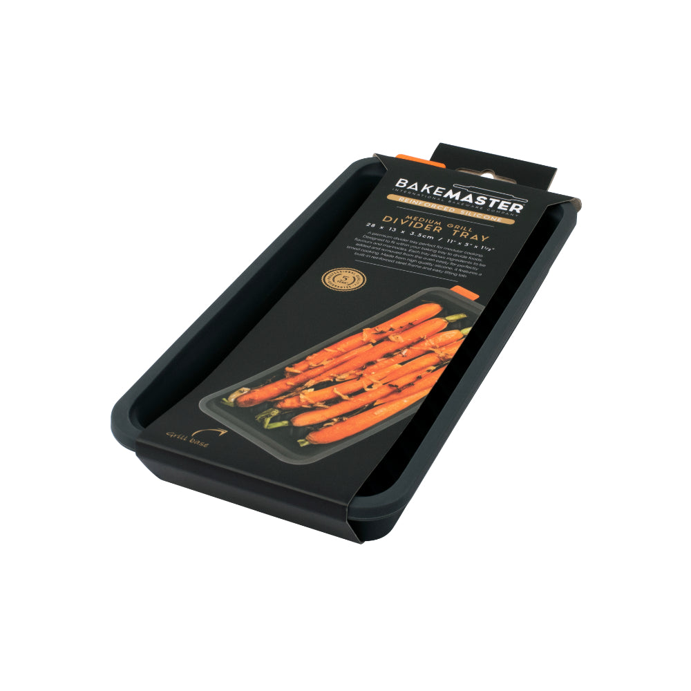 Bakemaster Medium Grill Divider Tray 28x13x3.5cm