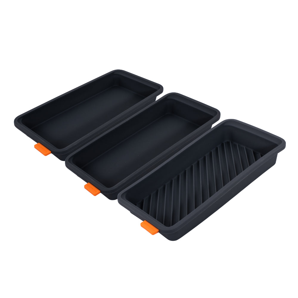Bakemaster Set of 3 Divider Trays 28x13x3.5cm