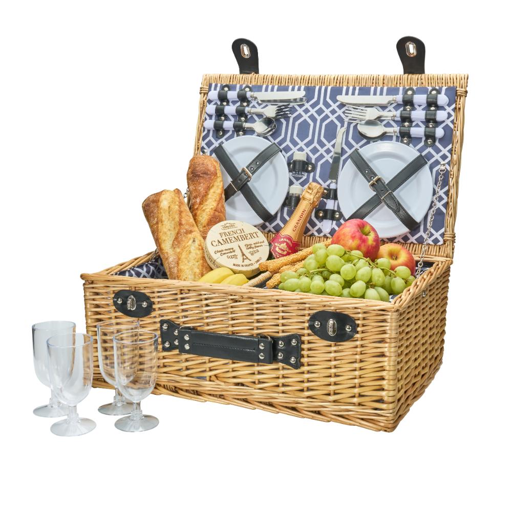 Avanti 4 Person Wicker Picnic Basket