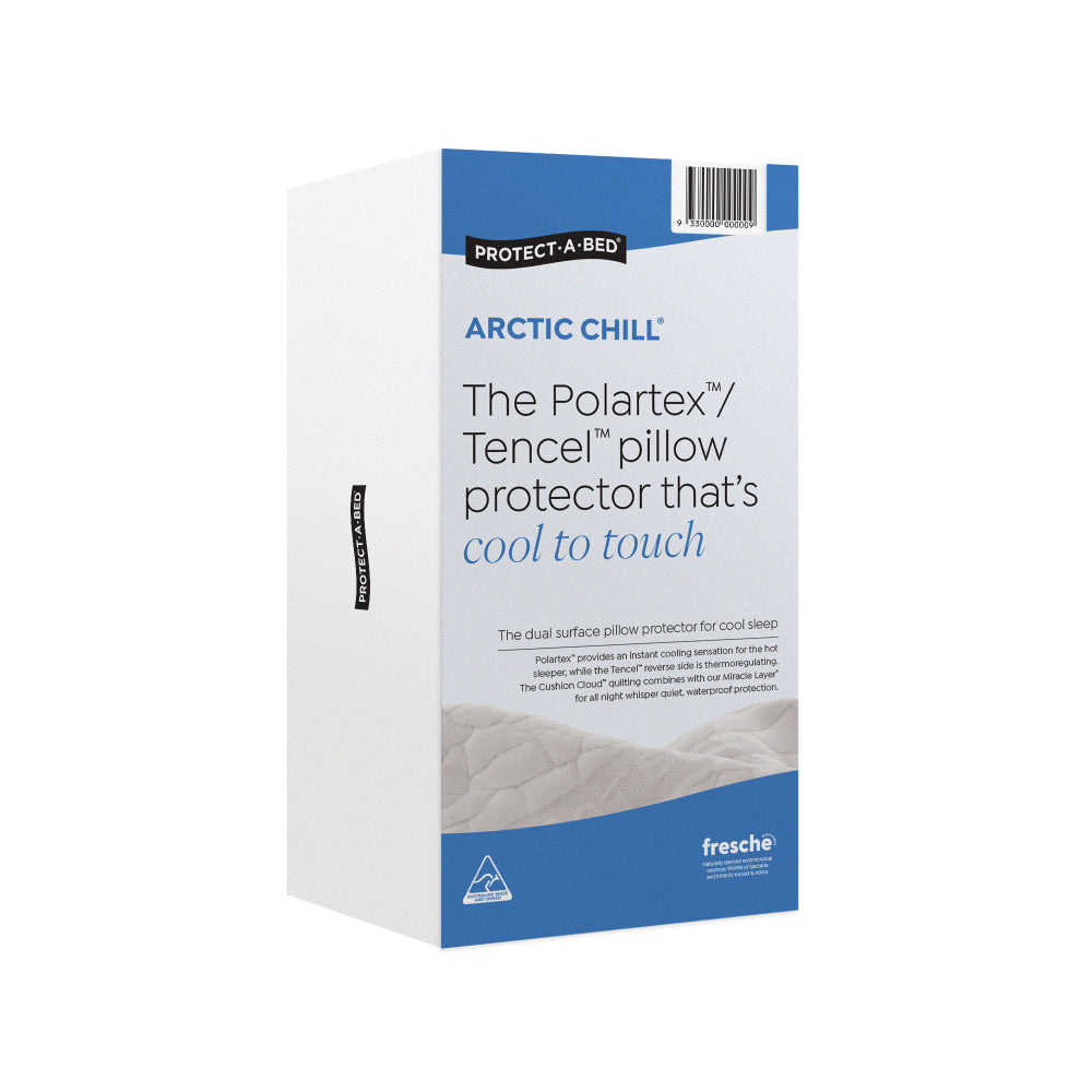 Protect-A-Bed Arctic Chill Polartex Jacquard Pillow Protector Twin Pack