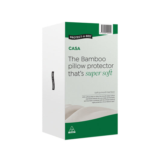 Protect-A-Bed Casa Bamboo Jersey Fitted Waterproof Pillow Protector