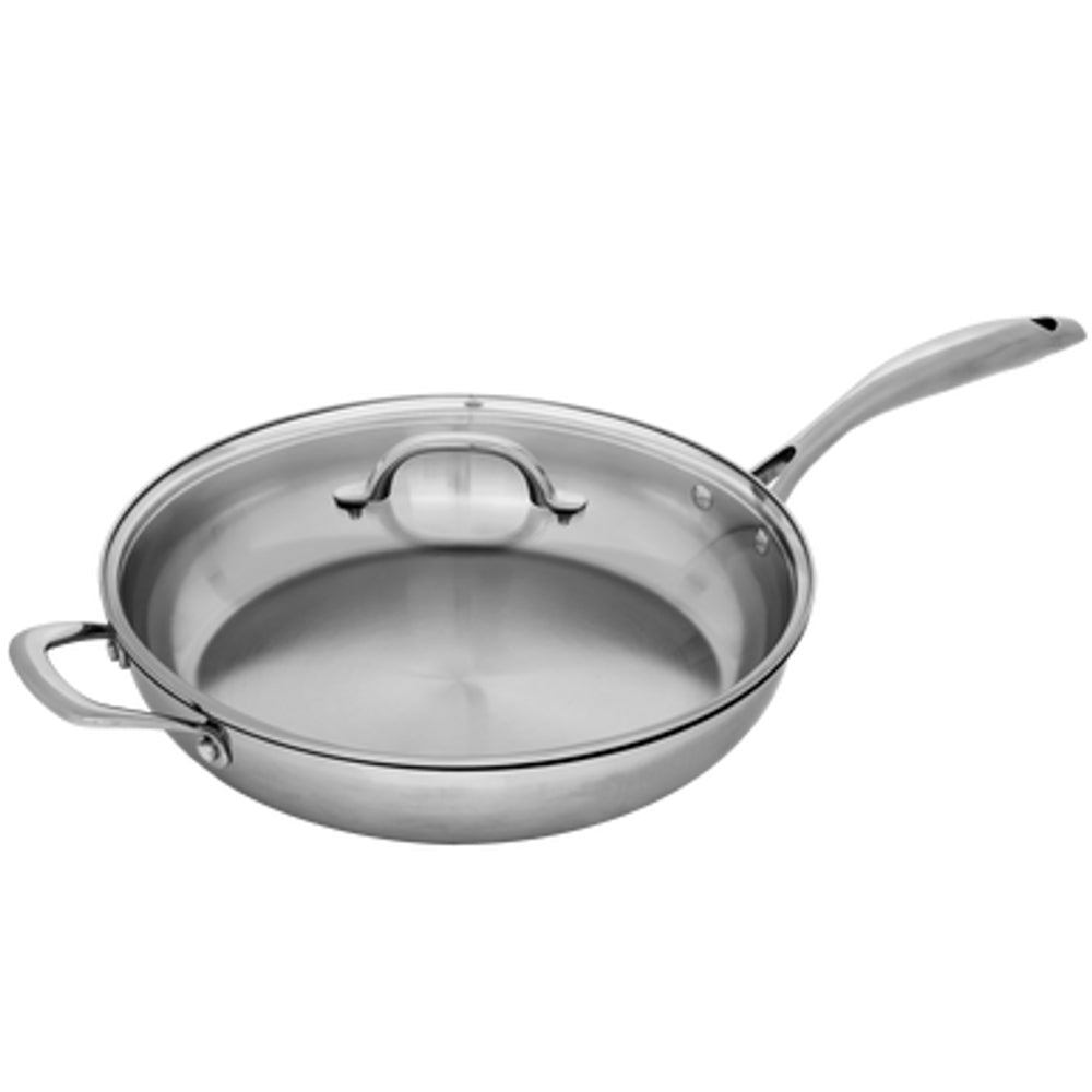 Swiss Diamond Premium Steel Saute Pan With Lid 28cm 4L