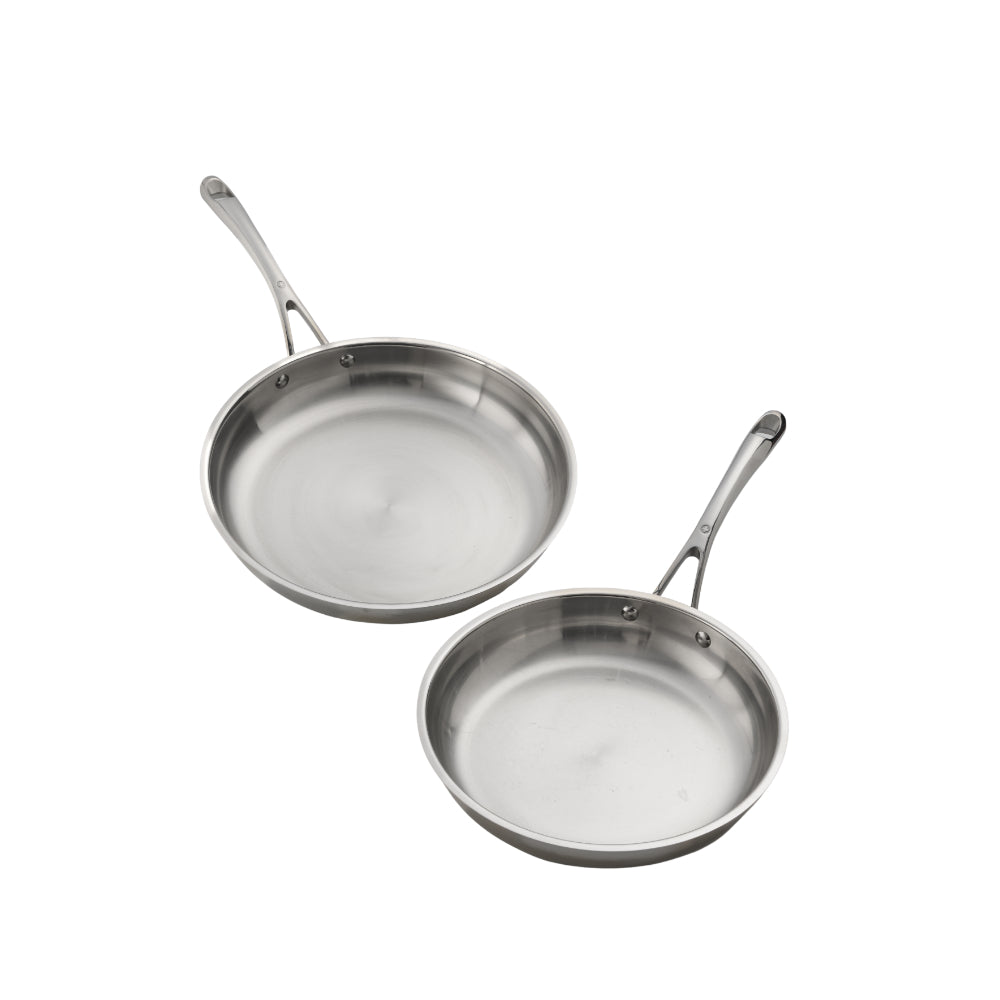 Swiss Diamond DLX Premium Steel 2 Piece Frypan Set