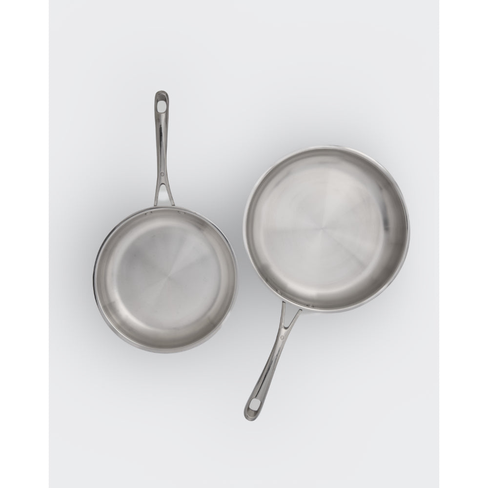 Swiss Diamond DLX Premium Steel 2 Piece Frypan Set