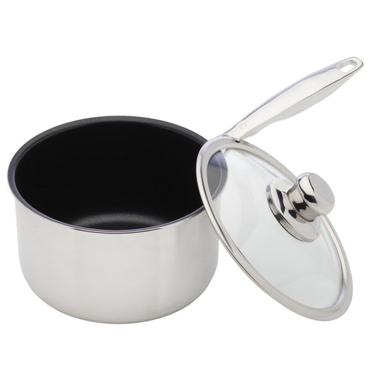 Swiss Diamond XD Non-Stick Clad Saucepan with Lid 18cm