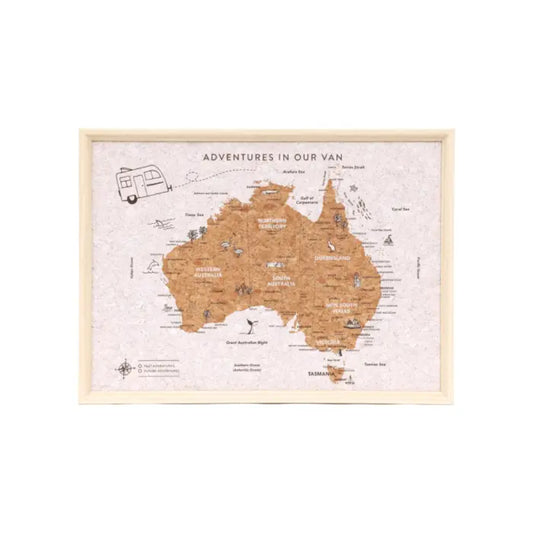 Splosh Caravan Australia Travel Map