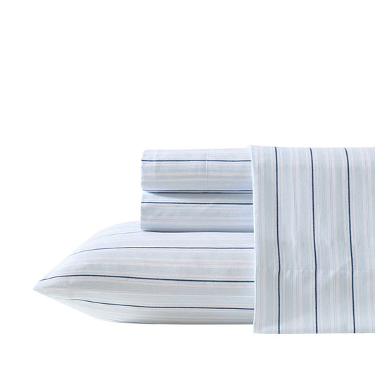 Nautica Camp Stripe Washed Sheet Set