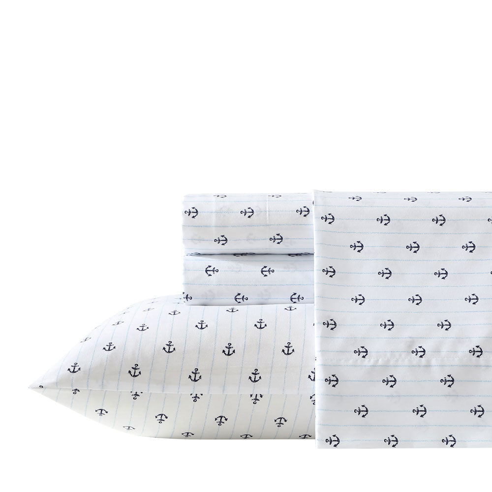 Nautica Anchor Drop Washed Sheet Set