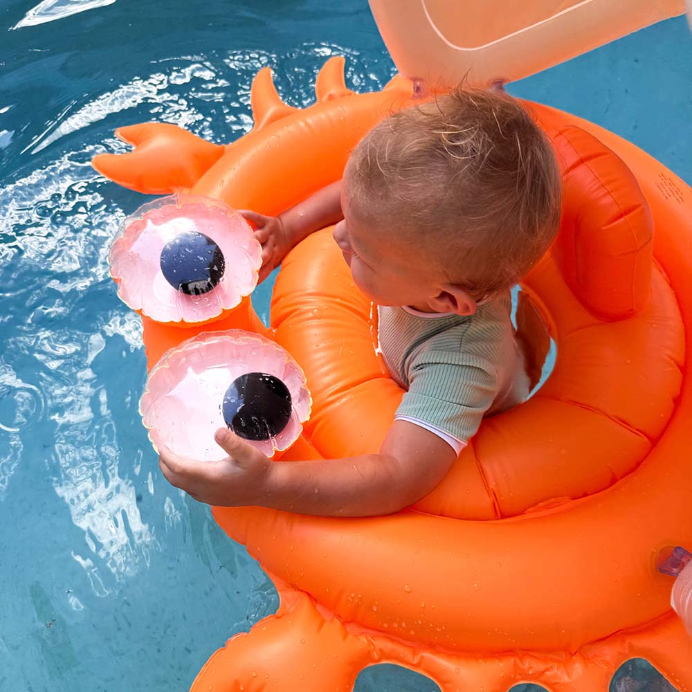 SUNNYLiFE Baby Float Sonny The Sea Creature Neon Orange