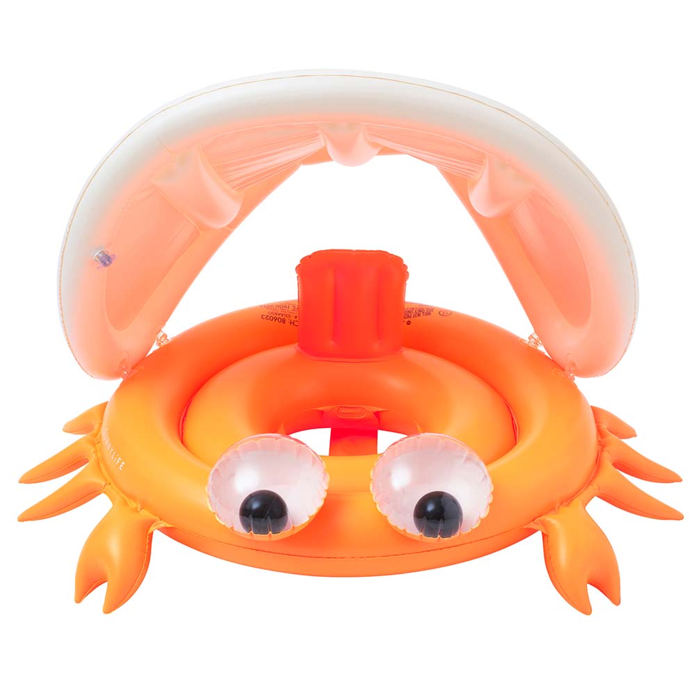 SUNNYLiFE Baby Float Sonny The Sea Creature Neon Orange