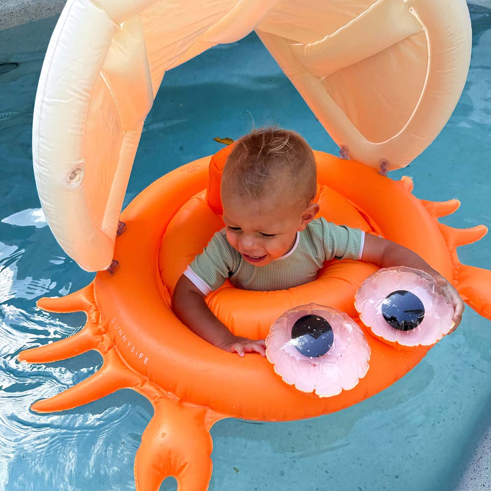 SUNNYLiFE Baby Float Sonny The Sea Creature Neon Orange